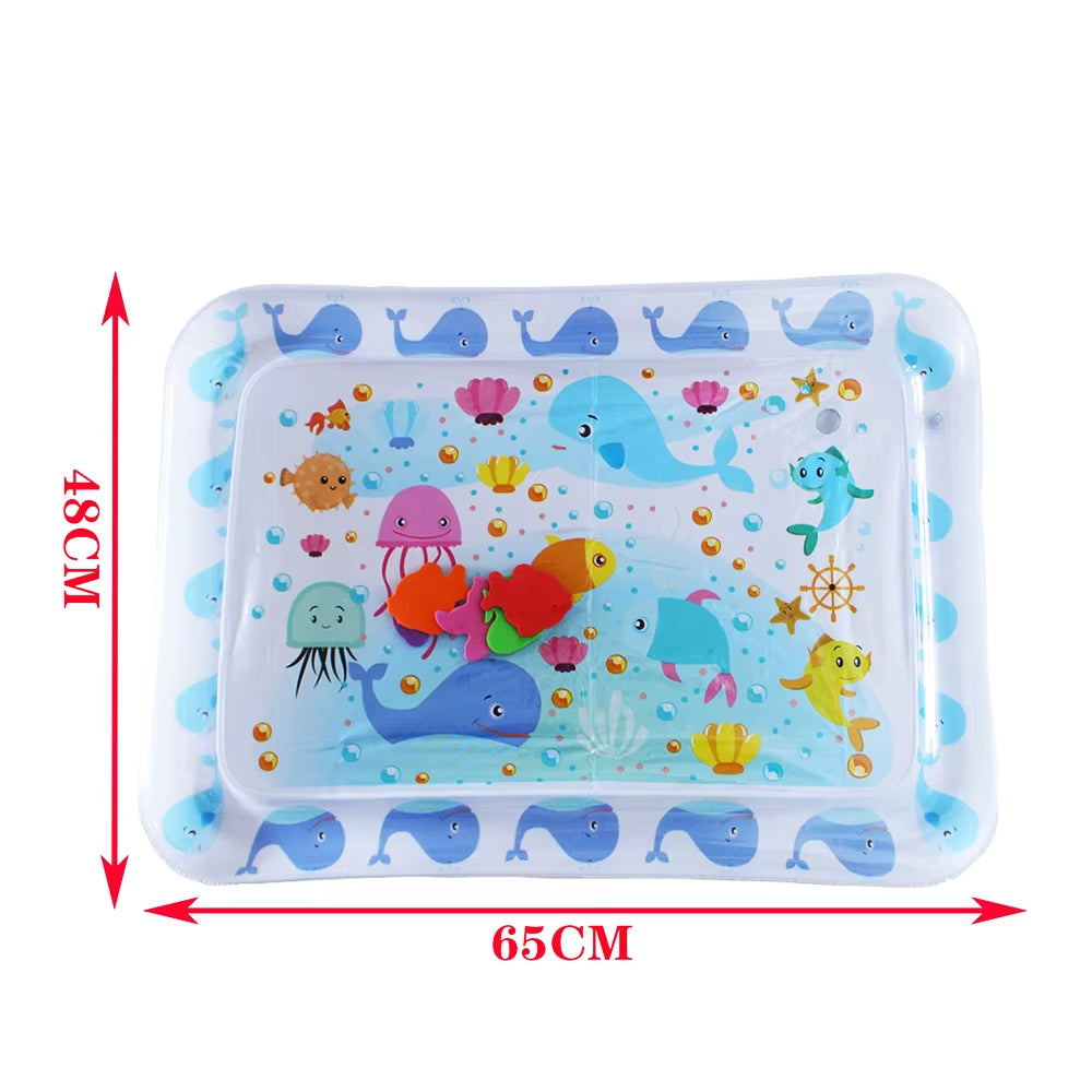Baby Water Play Mat Inflatable Toys PVC Toddler Playmat Activity Play Center for Kids Toys Education Tummy Time