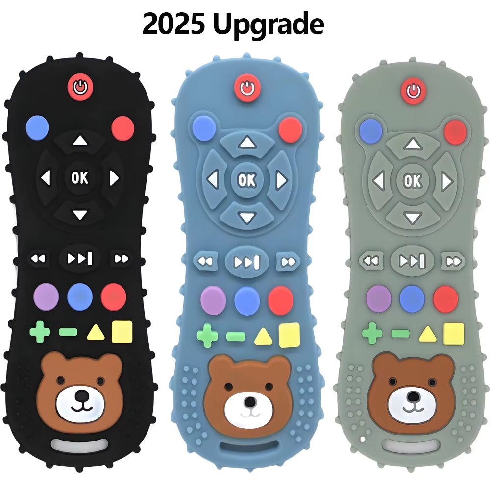 1/3PCS Baby Remote Control Silicone Teether