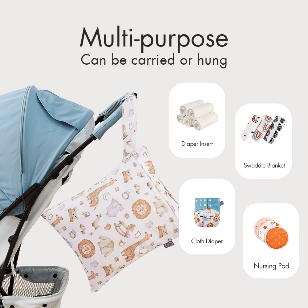 3PCS Travel Wash Cosmetic Bag Waterproof Diaper Bag Portable Storage Bag