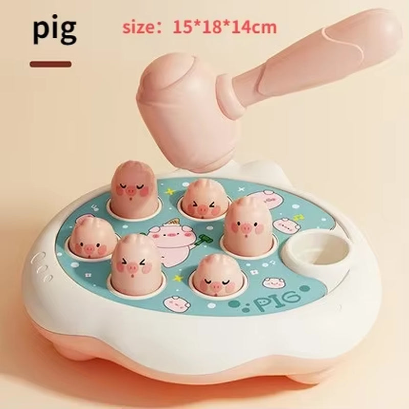 Cartoon Whac-A-Mole Montessori Baby Toy Toddler Educational Gift Animal Theme Knocking Game