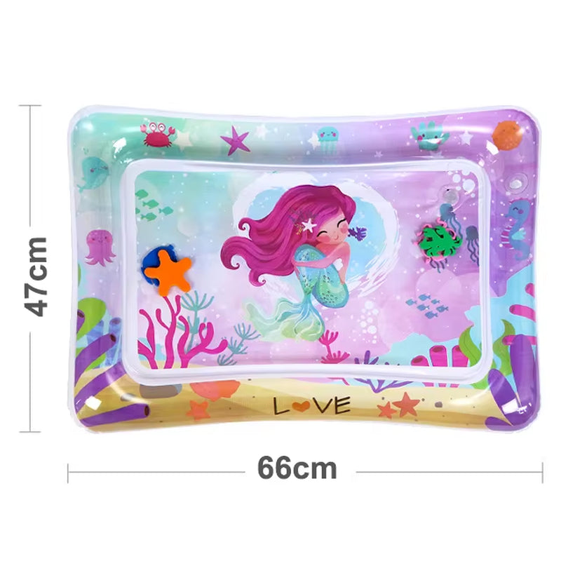 Baby Water Play Mat Inflatable Toys PVC Toddler Playmat Activity Play Center for Kids Toys Education Tummy Time