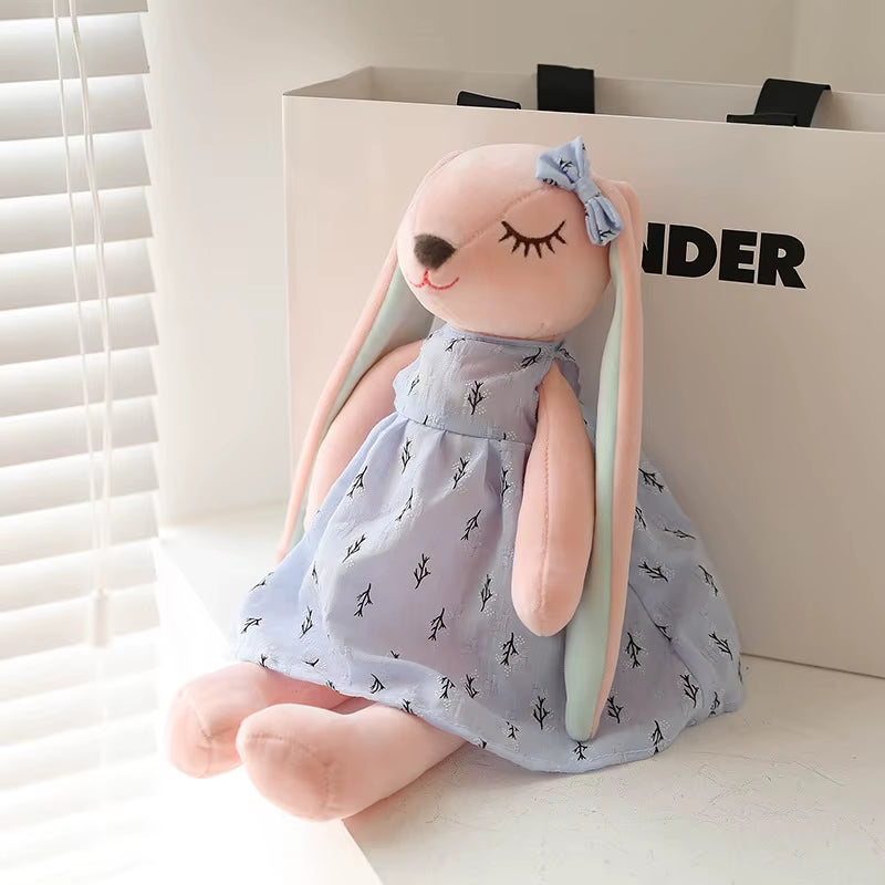 Long Ear Rabbit Plush Toys Baby Sleep Comfort Dolls Stuffed Soft Animal Toys Lovely Rabbit for Children Girls 35CM