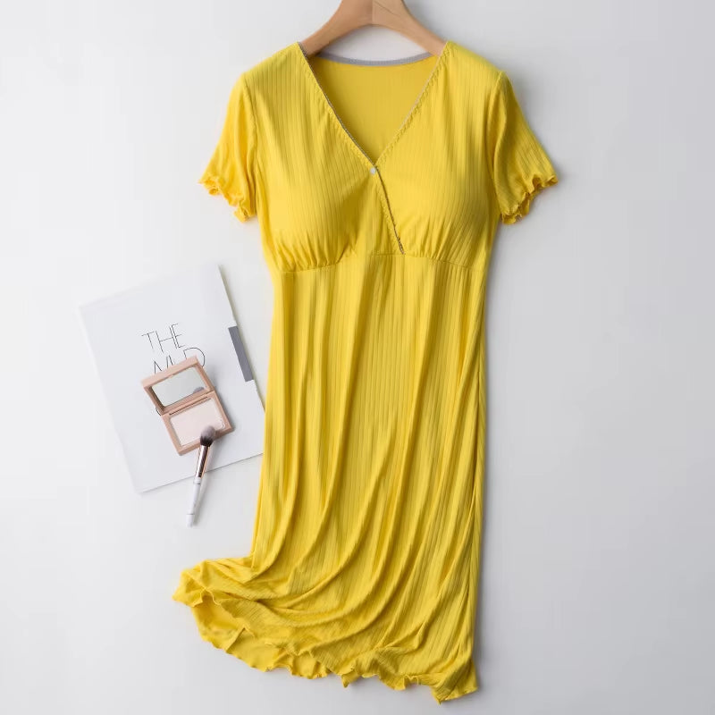 Modal Maternity Clothes Nightgowns Nursing Sleepwear