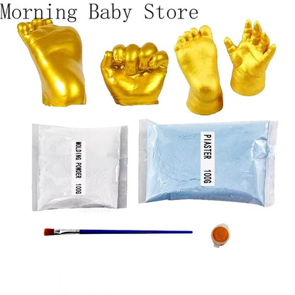 DIY Hand Foot Print Mold for Baby Souvenir Baby Plaster Mold Hand Foot Casting Kit Couples Wedding Accessories Home Decor Gifts