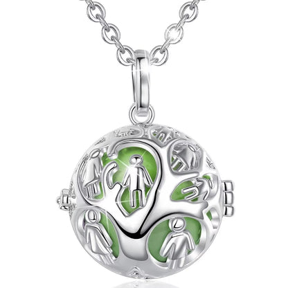 Family Tree Locket Cage Pendant Necklace 20Mm Harmony Ball Pregnant Woman Necklaces Jewelry for Baby & Pregnant Mom K370