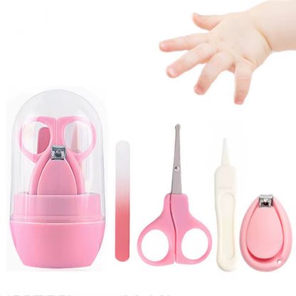 Newborn Baby Nail Scissor Baby Nail Care Tool Kid Safe Portable Nail Clipper Trimmer Tweezer with Box Children Manicure Kit