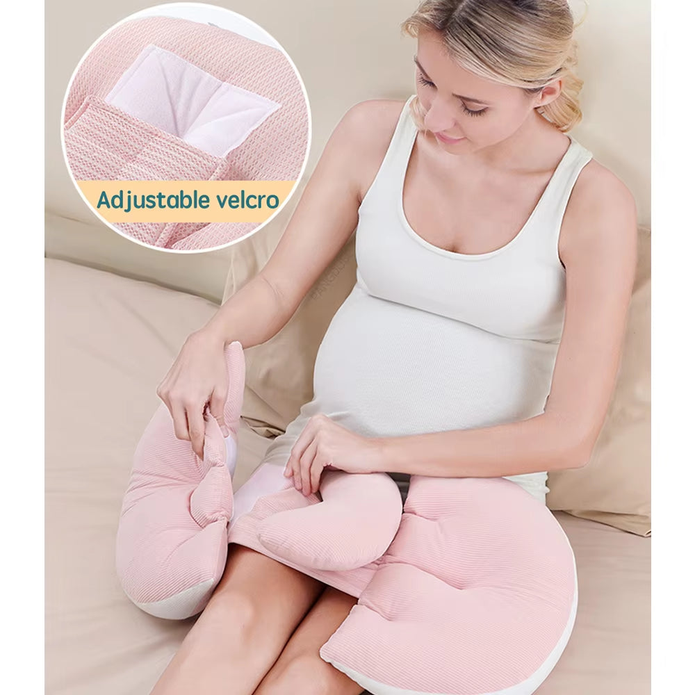 Pregnancy Waist Support Pillow for Pregnant Women Sleeping Body Pillow Care for Pregnancy Cushion Adjustable Length