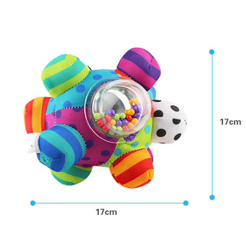 Baby Toy Fun Little Loud Bell Baby Ball Rattles Toy Develop Baby Intelligence Grasping Toy Hand Bell Rattle Toys for Baby Infant