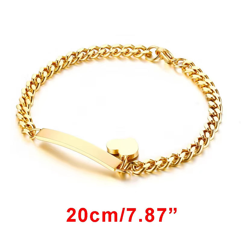 Custom Personalize Girls Name Baby Bracelet, anti Allergy Stainless Steel Chain Adjustable, Baptism Gifts to Girls Boys
