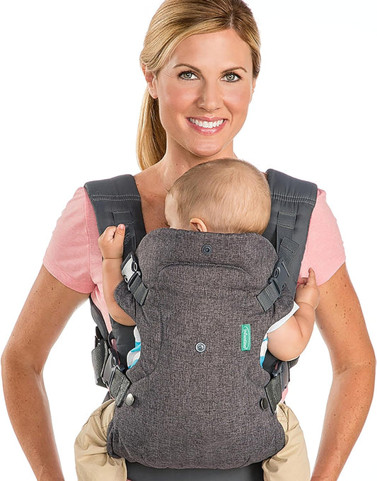 Flip Advanced 4-In-1 Carrier - Ergonomic, Convertible, Face-In and Face-Out Front and Back Carry for Newborns and Older Babies 8-32 Lbs