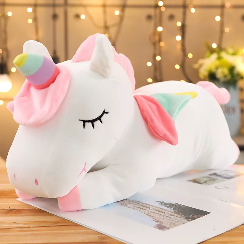 25Cmkawaii Giant Unicorn Plush Toy Soft Stuffed Unicorn Soft Dolls Animal Horse Toys for Children Girl Pillow Birthday Gifts