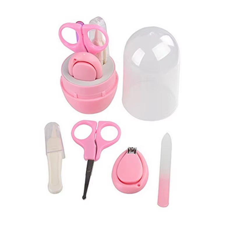 Newborn Baby Nail Scissor Baby Nail Care Tool Kid Safe Portable Nail Clipper Trimmer Tweezer with Box Children Manicure Kit