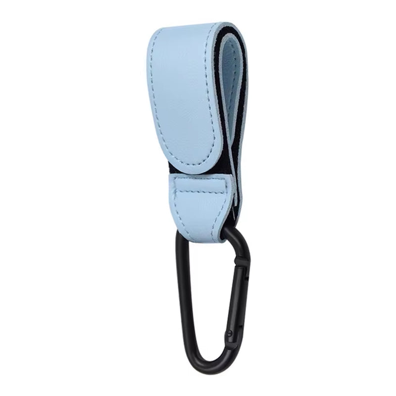 PU Leather Baby Bag Stroller Hook Pram Cart Organizer 360 Degree Rotatable Hook High-Quality 