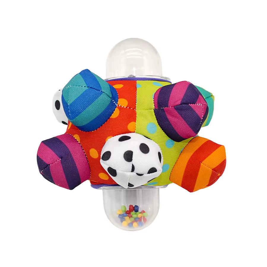 Baby Toy Fun Little Loud Bell Baby Ball Rattles Toy Develop Baby Intelligence Grasping Toy Hand Bell Rattle Toys for Baby Infant