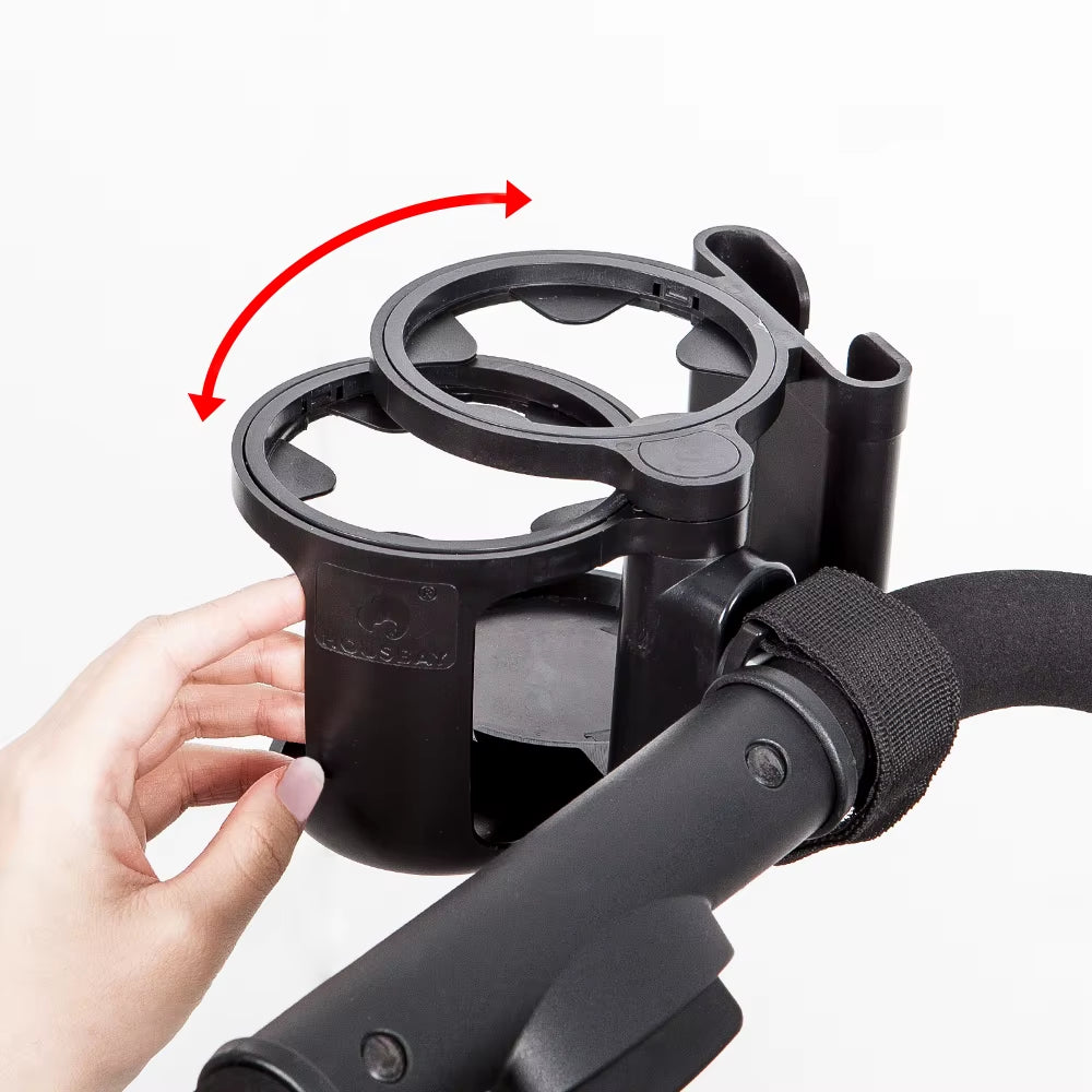 Stroller Cup Holder Phone Support Milk Bottle Drink Cup Holder Conversion 2 Cups for Universal Pram Baby Stroller Accessories