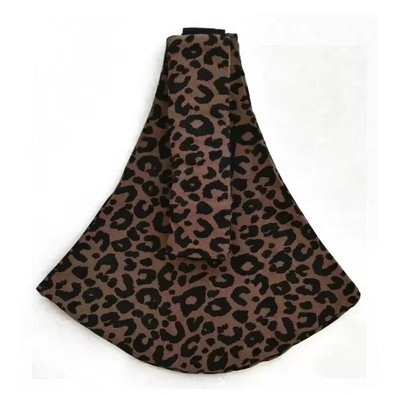 New Baby Going Out Safety Carrier Simple Leopard Pattern Portable Front Hug Type Back Baby Out of the Baby Artifact Waist Stool