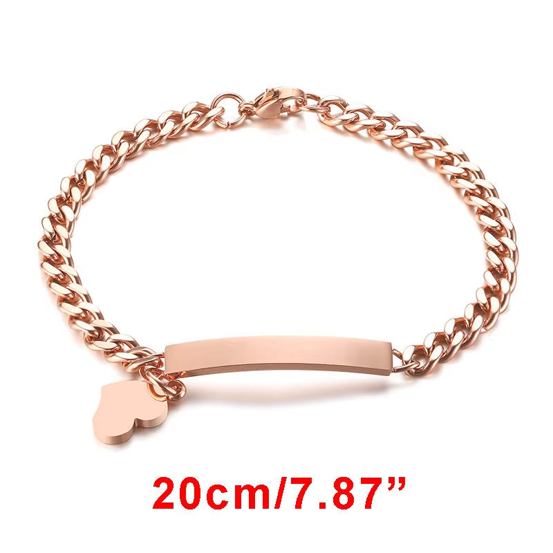 Custom Personalize Girls Name Baby Bracelet, anti Allergy Stainless Steel Chain Adjustable, Baptism Gifts to Girls Boys