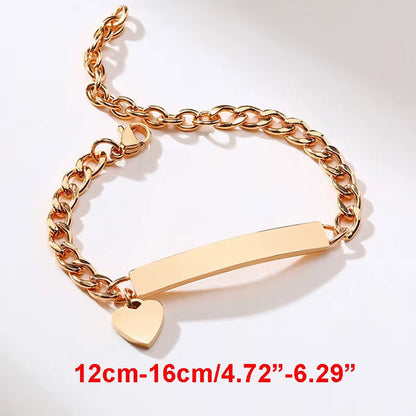Custom Personalize Girls Name Baby Bracelet, anti Allergy Stainless Steel Chain Adjustable, Baptism Gifts to Girls Boys