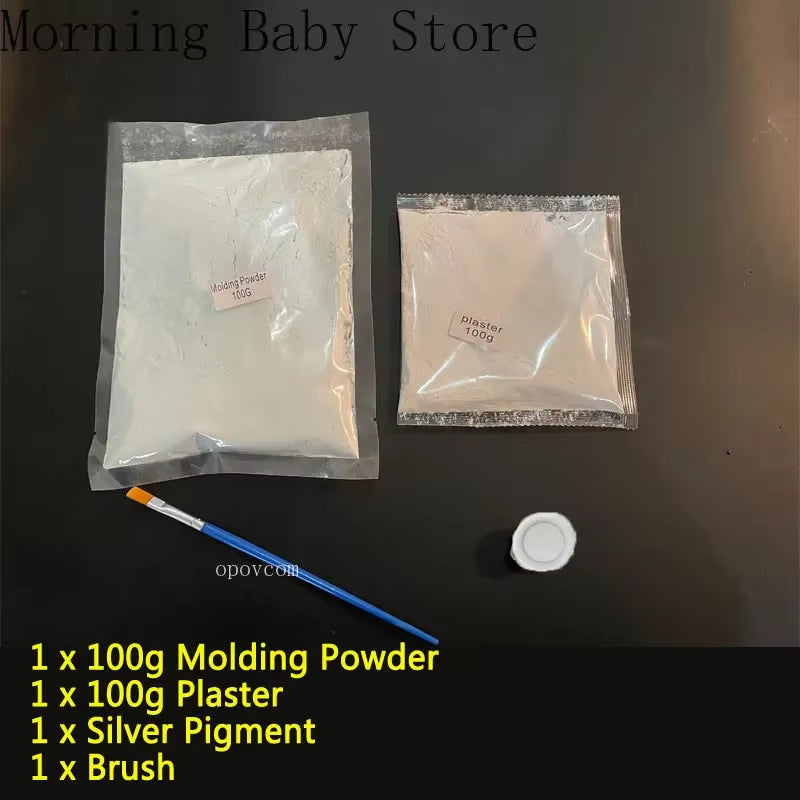 DIY Hand Foot Print Mold for Baby Souvenir Baby Plaster Mold Hand Foot Casting Kit Couples Wedding Accessories Home Decor Gifts