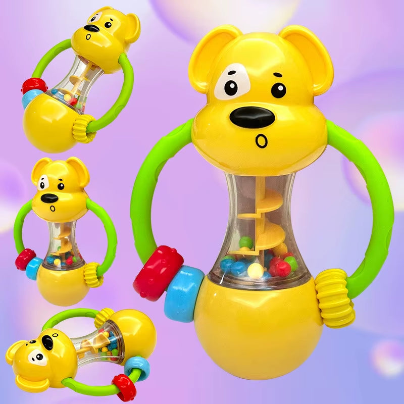 Baby Rattles Toys 0 12 Months Newborn Sensory Grasp Toys Hand Bell Develop Activity Game Cute Animal Rattles for Infants Gifts