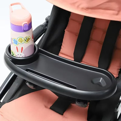 3 in 1 Baby Stroller Dinner Table Tray Phone Stand Plate Accessories Supplies for Toddler Infant Girl Boy Milk Bottle Cup Holder