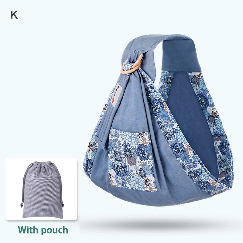 Baby Wrap Newborn Sling Dual Use Infant Nursing Cover Carrier Mesh Fabric Breastfeeding Carriers up to 130 Lbs (0-36M)