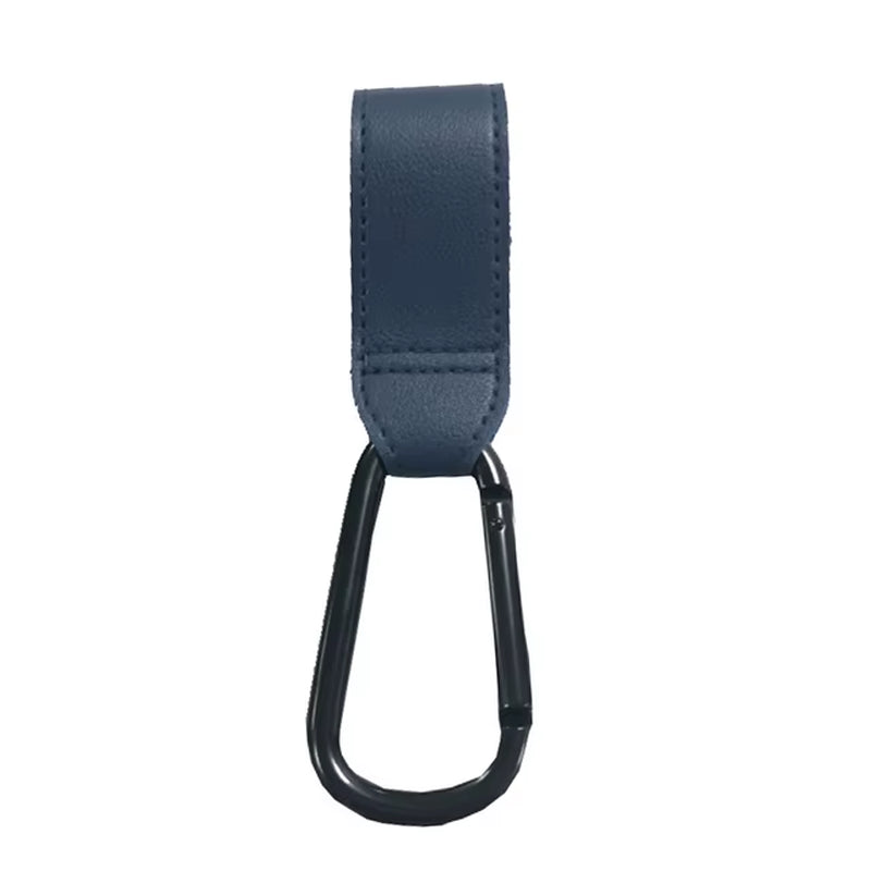 PU Leather Baby Bag Stroller Hook Pram Cart Organizer 360 Degree Rotatable Hook High-Quality 