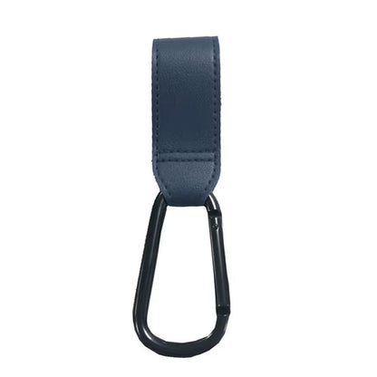 PU Leather Baby Bag Stroller Hook Pram Cart Organizer 360 Degree Rotatable Hook High-Quality 