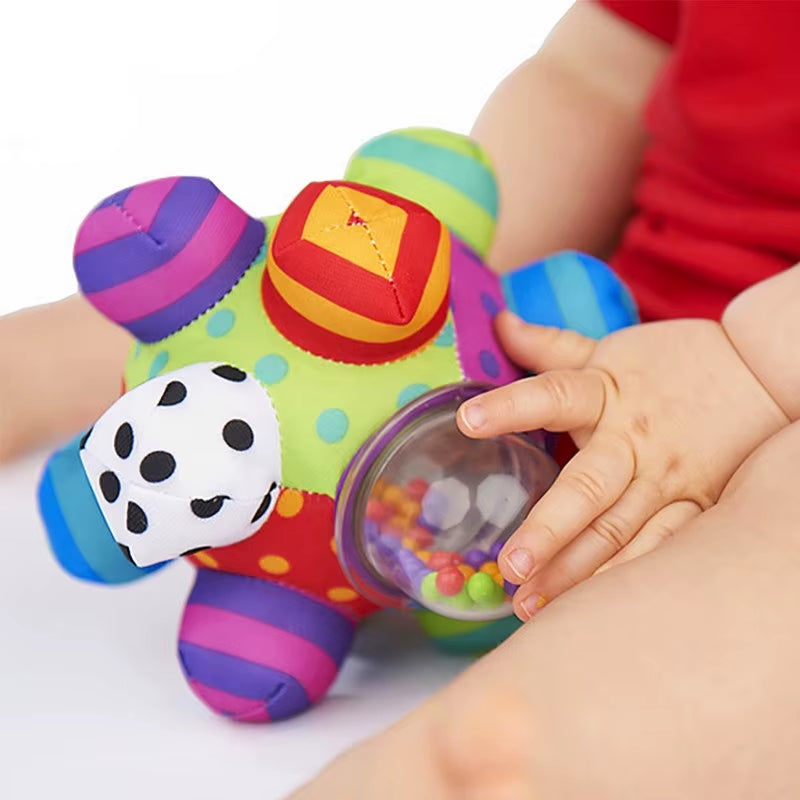 Baby Toy Fun Little Loud Bell Baby Ball Rattles Toy Develop Baby Intelligence Grasping Toy Hand Bell Rattle Toys for Baby Infant