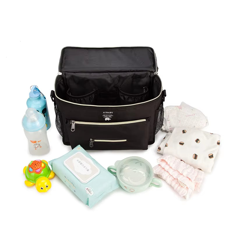 Waterproof Diaper Bag Large Capacity Mommy Travel Bag Multifunctional Maternity M Baby Stroller Bags Organizer Mummy Bag