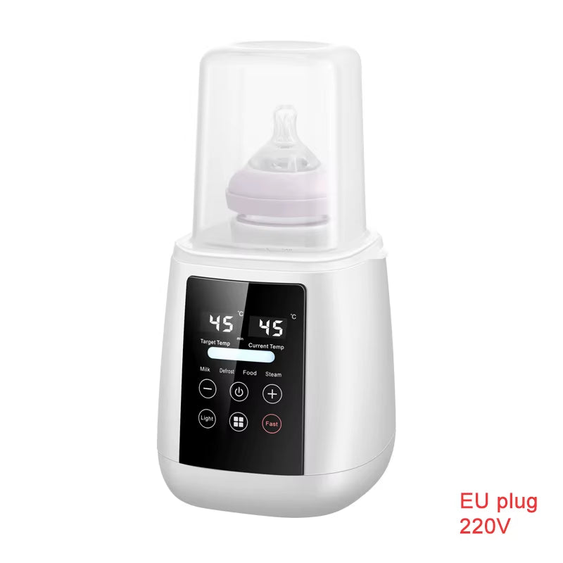 Baby Bottle Warmer & Sterilizer 6-In-1Multifuntion Breast Milk Warmer Accurate Temperature Control Baby Bottle Heater