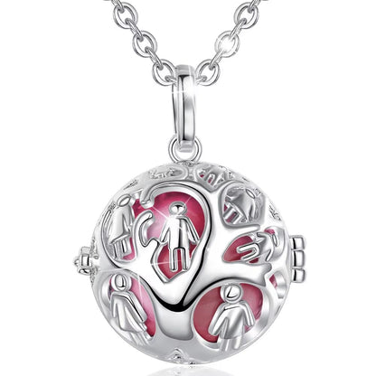 Family Tree Locket Cage Pendant Necklace 20Mm Harmony Ball Pregnant Woman Necklaces Jewelry for Baby & Pregnant Mom K370