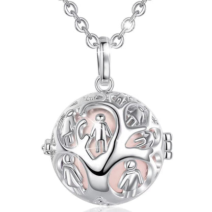 Family Tree Locket Cage Pendant Necklace 20Mm Harmony Ball Pregnant Woman Necklaces Jewelry for Baby & Pregnant Mom K370