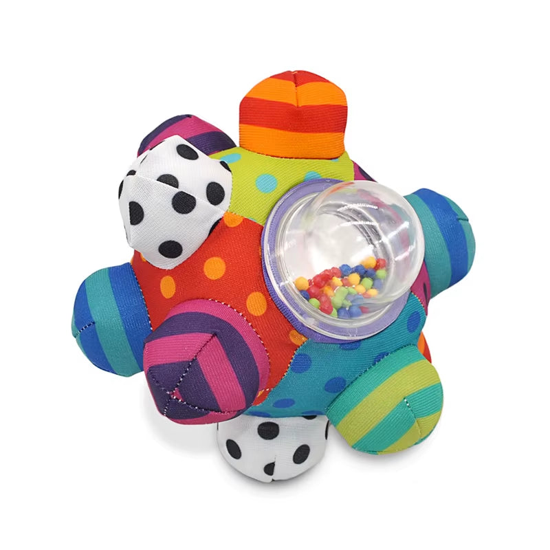 Baby Toy Fun Little Loud Bell Baby Ball Rattles Toy Develop Baby Intelligence Grasping Toy Hand Bell Rattle Toys for Baby Infant