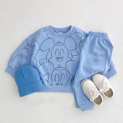 New Designer Cartoon Clothing Tracksuit Printed Clothes T-Shirt+Shorts Set