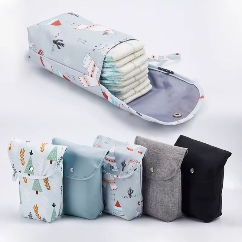 Baby Diaper Bag Newborn Diaper Storage Bag Organizer Waterproof Portable Travel Outdoor Storage Nappy Carry Pack Stroller Pocket