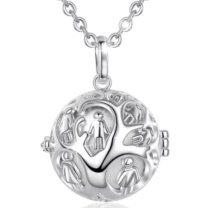 Family Tree Locket Cage Pendant Necklace 20Mm Harmony Ball Pregnant Woman Necklaces Jewelry for Baby & Pregnant Mom K370