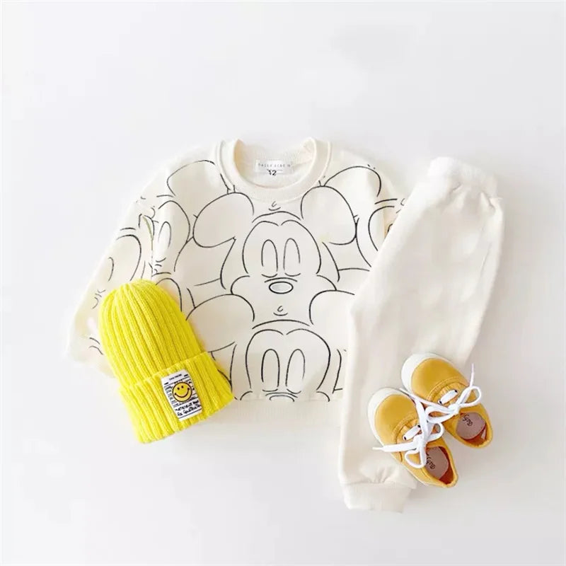 New Designer Cartoon Clothing Tracksuit Printed Clothes T-Shirt+Shorts Set