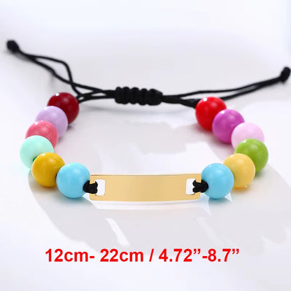 Custom Personalize Girls Name Baby Bracelet, anti Allergy Stainless Steel Chain Adjustable, Baptism Gifts to Girls Boys
