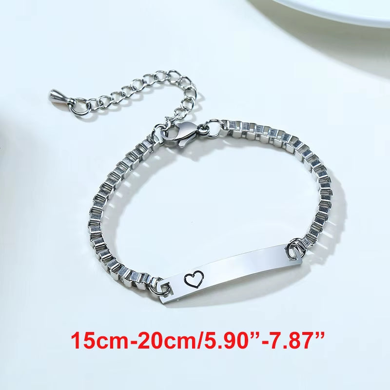Custom Personalize Girls Name Baby Bracelet, anti Allergy Stainless Steel Chain Adjustable, Baptism Gifts to Girls Boys