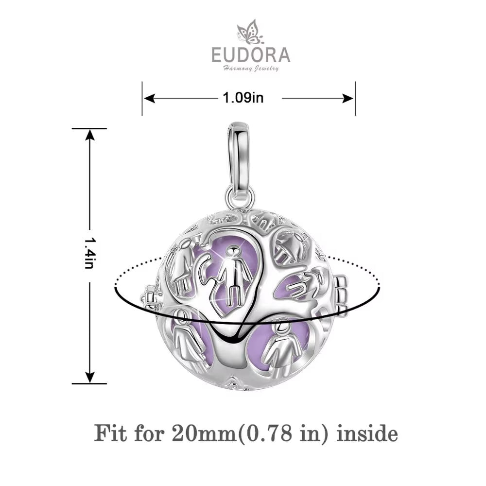 Family Tree Locket Cage Pendant Necklace 20Mm Harmony Ball Pregnant Woman Necklaces Jewelry for Baby & Pregnant Mom K370