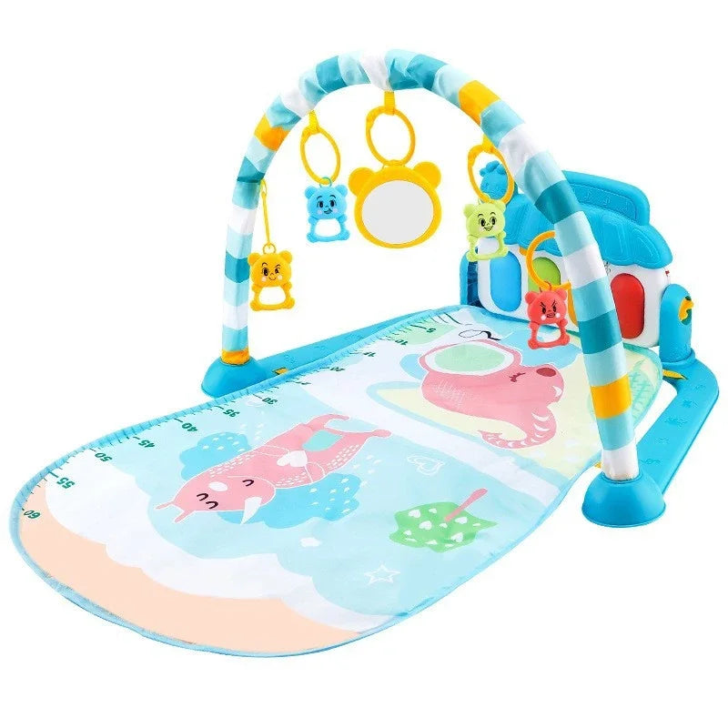 Baby Activity Gym Music Rack Early Education Toy Gifts Newborn 0-36 Months Piano Keyboard Infant Crawling Blanket Pedal Play Mat