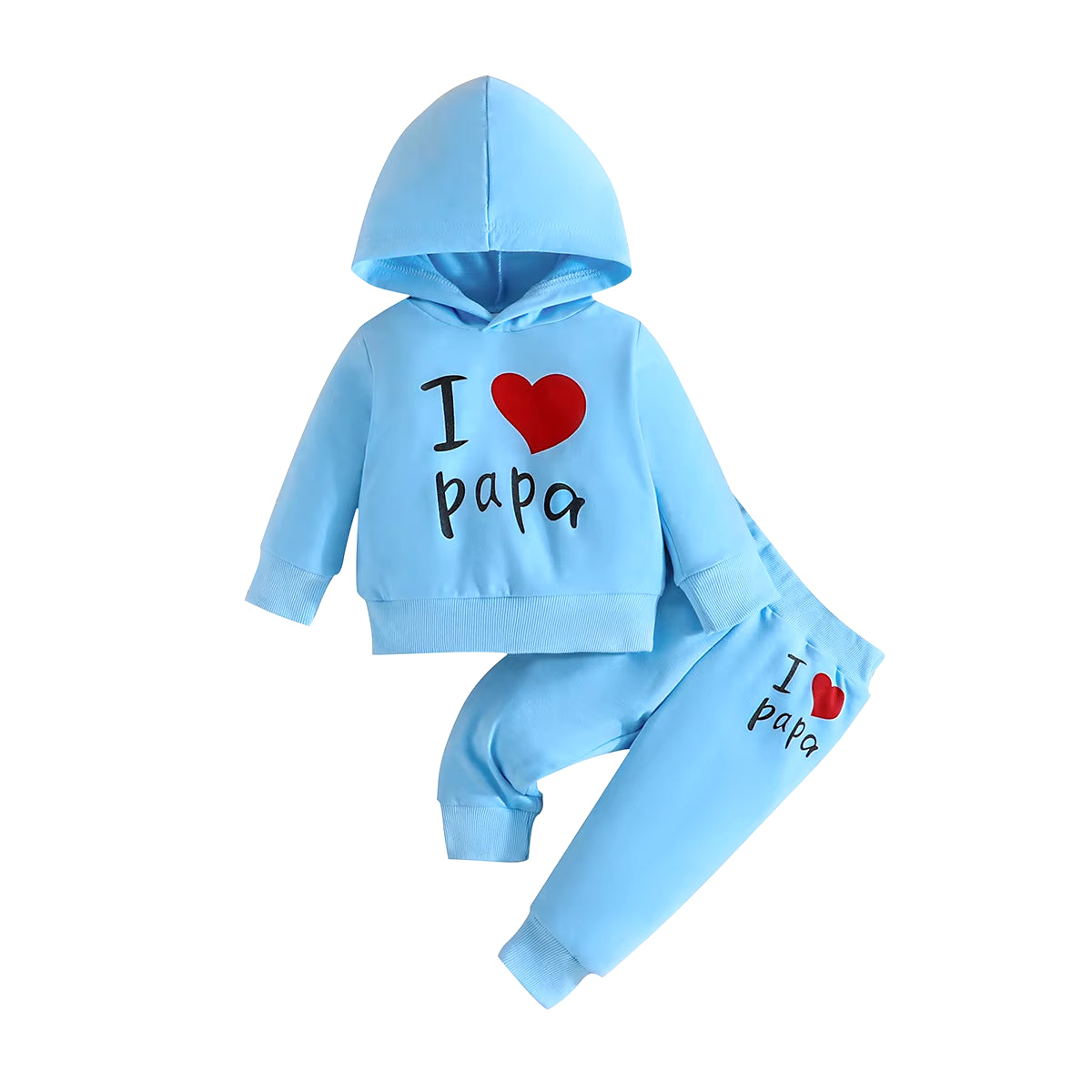 Girls Boy 3 -24 Months Cute Letter Long Sleeve Hoodie Tee Long Pants Outfit Toddler Infant Clothing Set Fashion Kids Wear