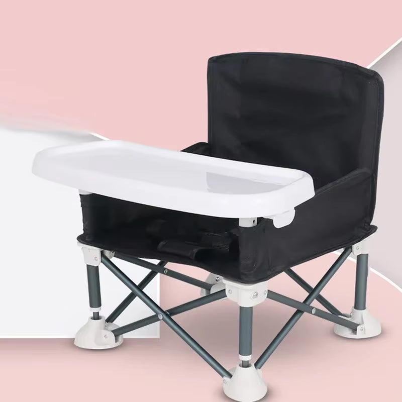 Baby Furniture Supplies Booster Seat Dining Chair Portable Travel Folding Kids with Feeding Chair Outdoor Beach Seat