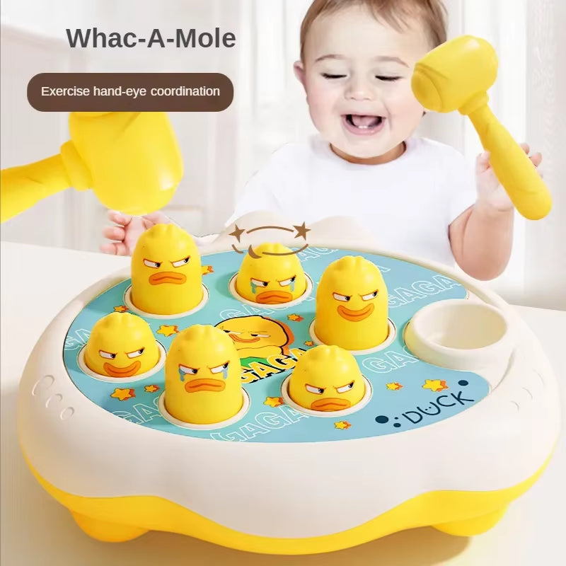 Cartoon Whac-A-Mole Montessori Baby Toy Toddler Educational Birthday Gift Animal Theme Knocking Game Parent Child Board Game Boy