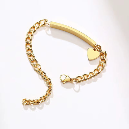 Custom Personalize Girls Name Baby Bracelet, anti Allergy Stainless Steel Chain Adjustable, Baptism Gifts to Girls Boys