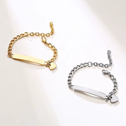 Custom Personalize Girls Name Baby Bracelet, anti Allergy Stainless Steel Chain Adjustable, Baptism Gifts to Girls Boys