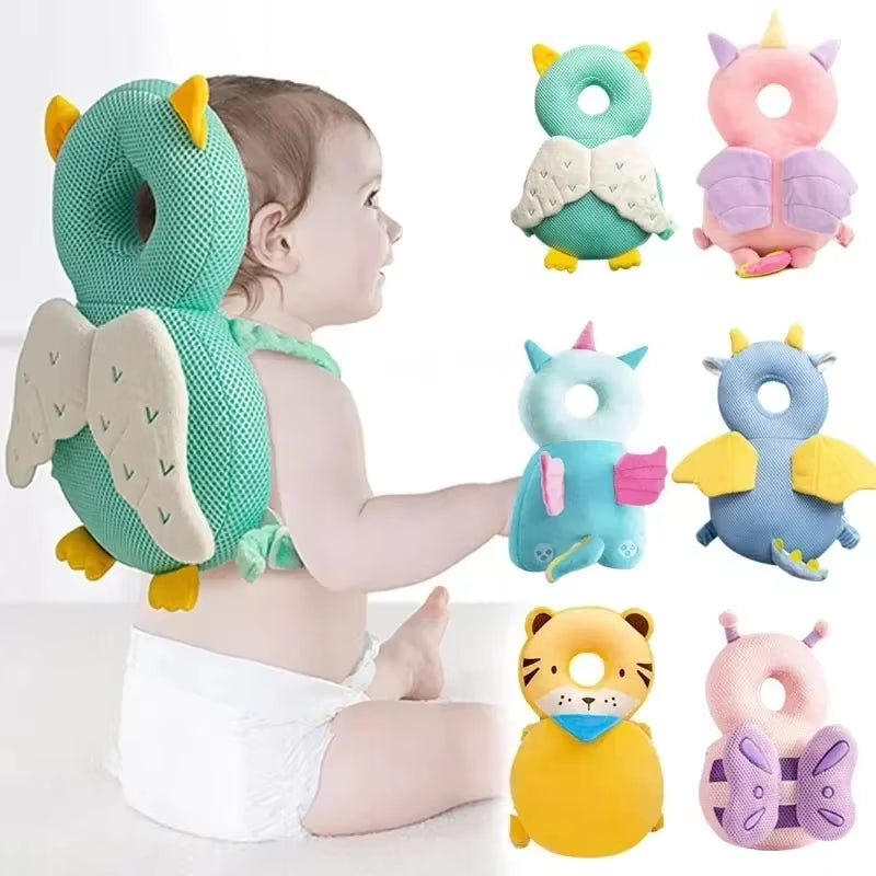 1-3T Toddler Baby Head Protector Safety Pad Cushion Back Prevent Injured Angel Bee Cartoon Security Pillows Protective Headgear