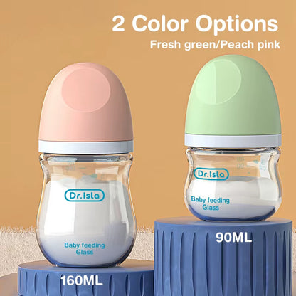 1PCS Newborn Feeding Bottles 90ML/160ML Baby Bottle Glass Bottles Anti-Flatulence Milk Feeding Bottles Infant BPA Free