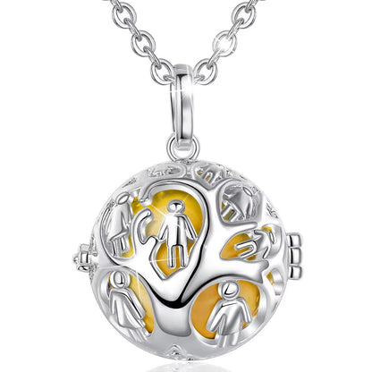 Family Tree Locket Cage Pendant Necklace 20Mm Harmony Ball Pregnant Woman Necklaces Jewelry for Baby & Pregnant Mom K370